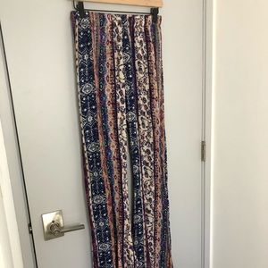 LA Hearts Bell Bottom Patterned Pants